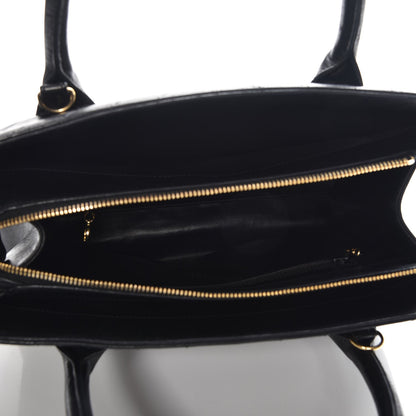 Chanel Lambskin Chevron Top Handle Bag Black 5 of 8