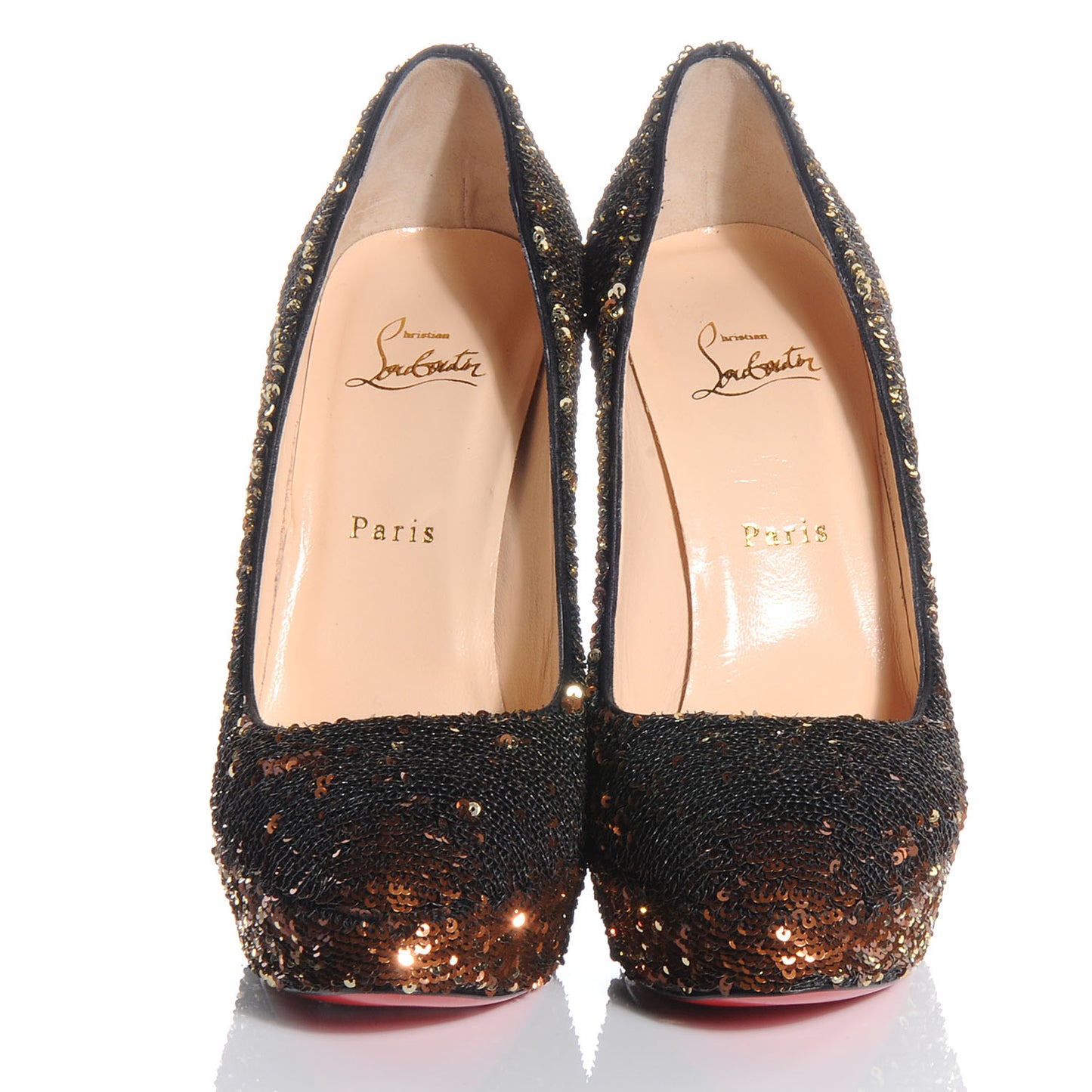 Paillette Sequin Bianca 140 Pumps 40 Gold