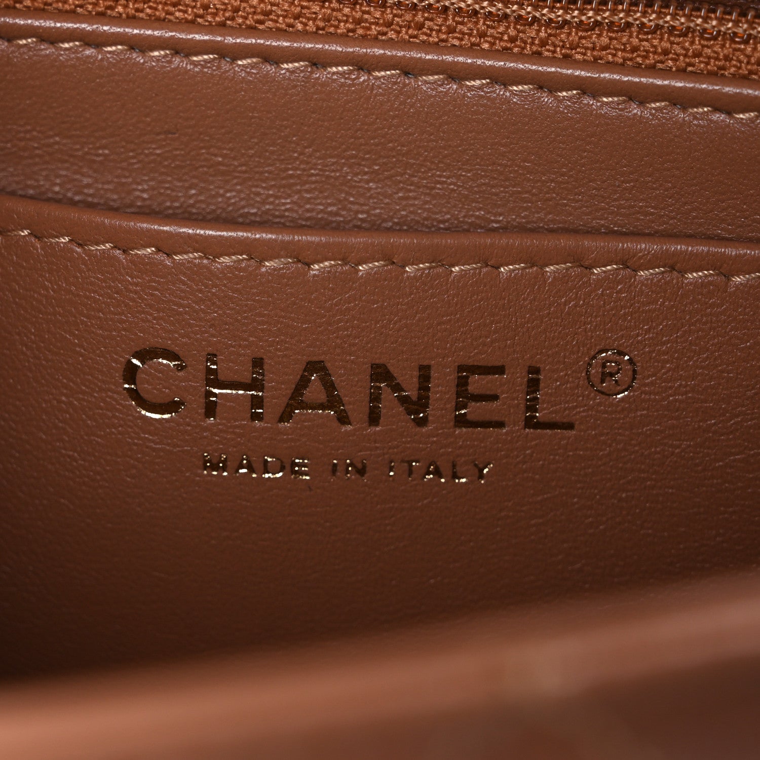 Chanel Lambskin Quilted Mini Rectangular Flap Brown 6 of 11