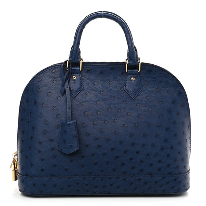 Louis Vuitton Ostrich Alma PM Indigo 1 of 7