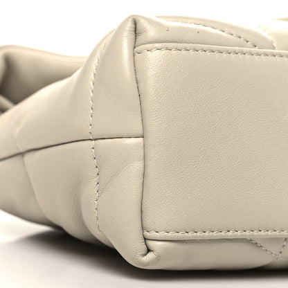 Saint Laurent Lambskin Quilted Toy Loulou Puffer Monogram Chain Satchel Crema Soft 9 of 12
