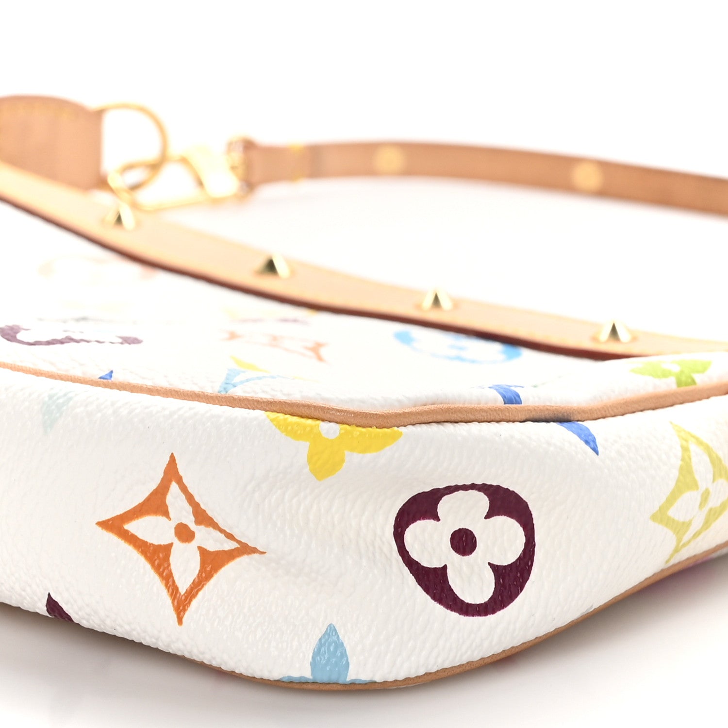 Louis Vuitton Monogram Multicolor Pochette Accessories White 11 of 12
