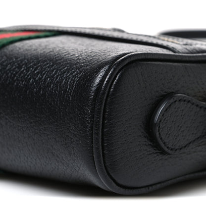 Gucci Calfskin Web Mini Ophidia Shoulder Bag Black 10 of 10