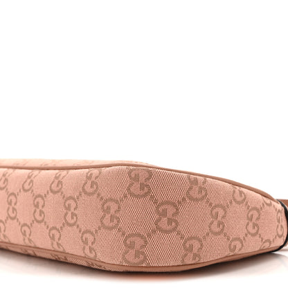 Gucci Monogram Textured Dollar Calfskin Small Ophidia Hobo Cloche Rose Pink 11 of 11