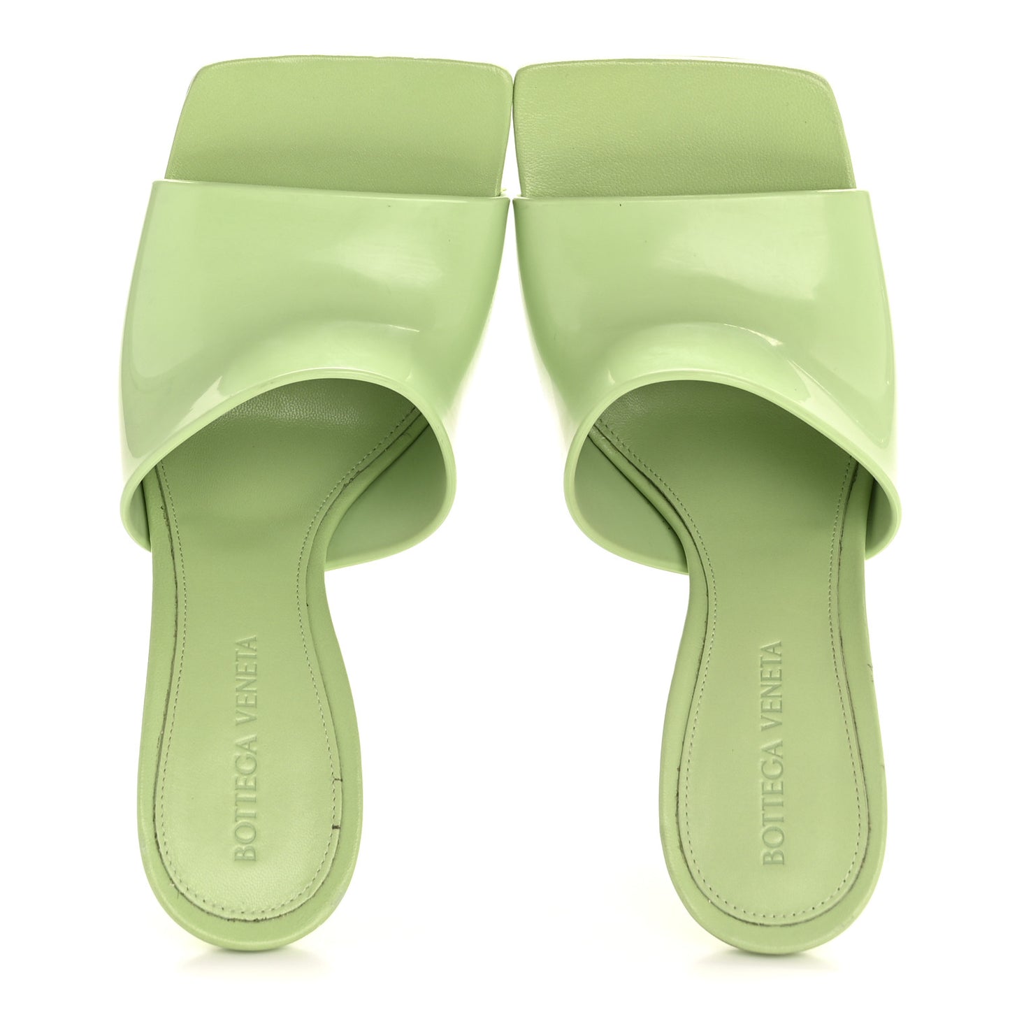 Rubber Mule Sandals 36 Pistachio
