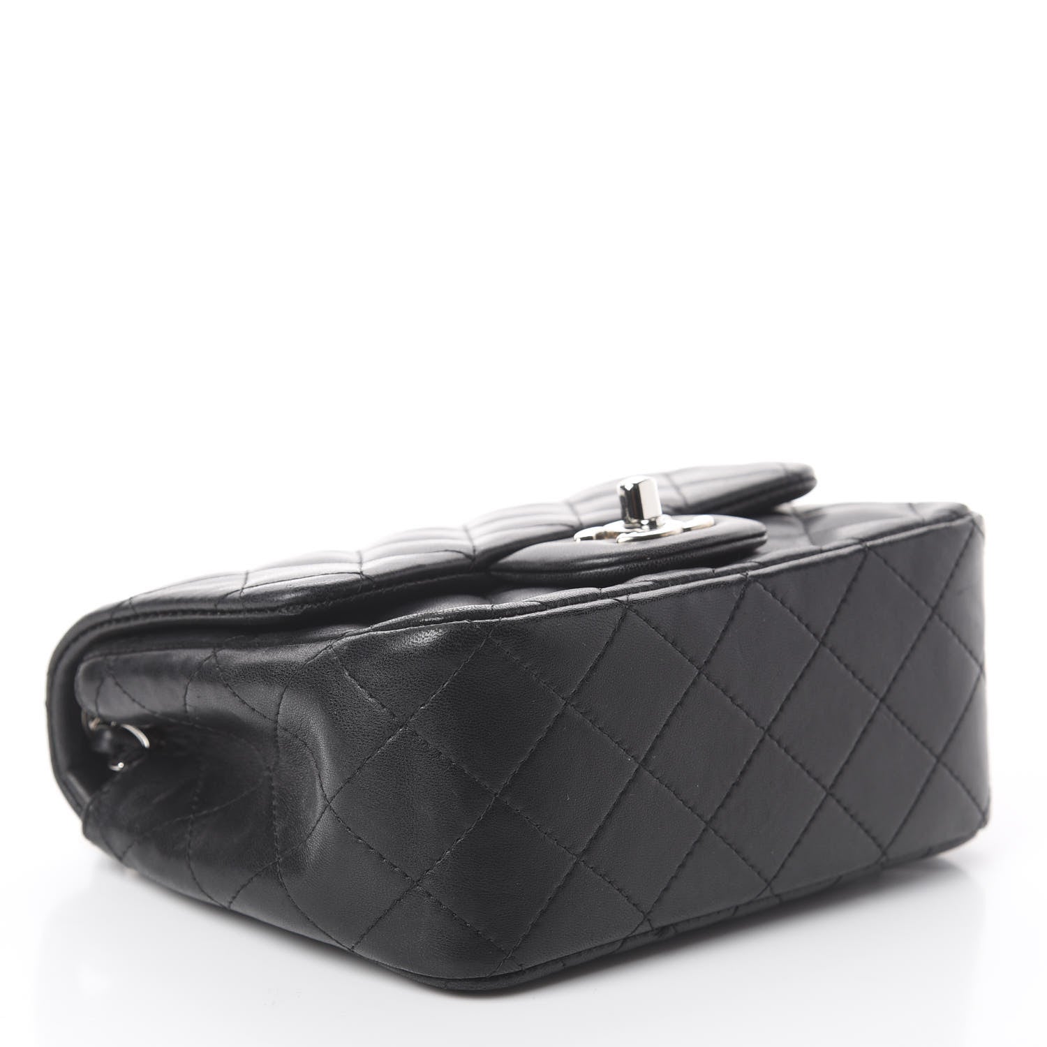 Chanel Lambskin Quilted Mini Square Flap Black 3 of 8