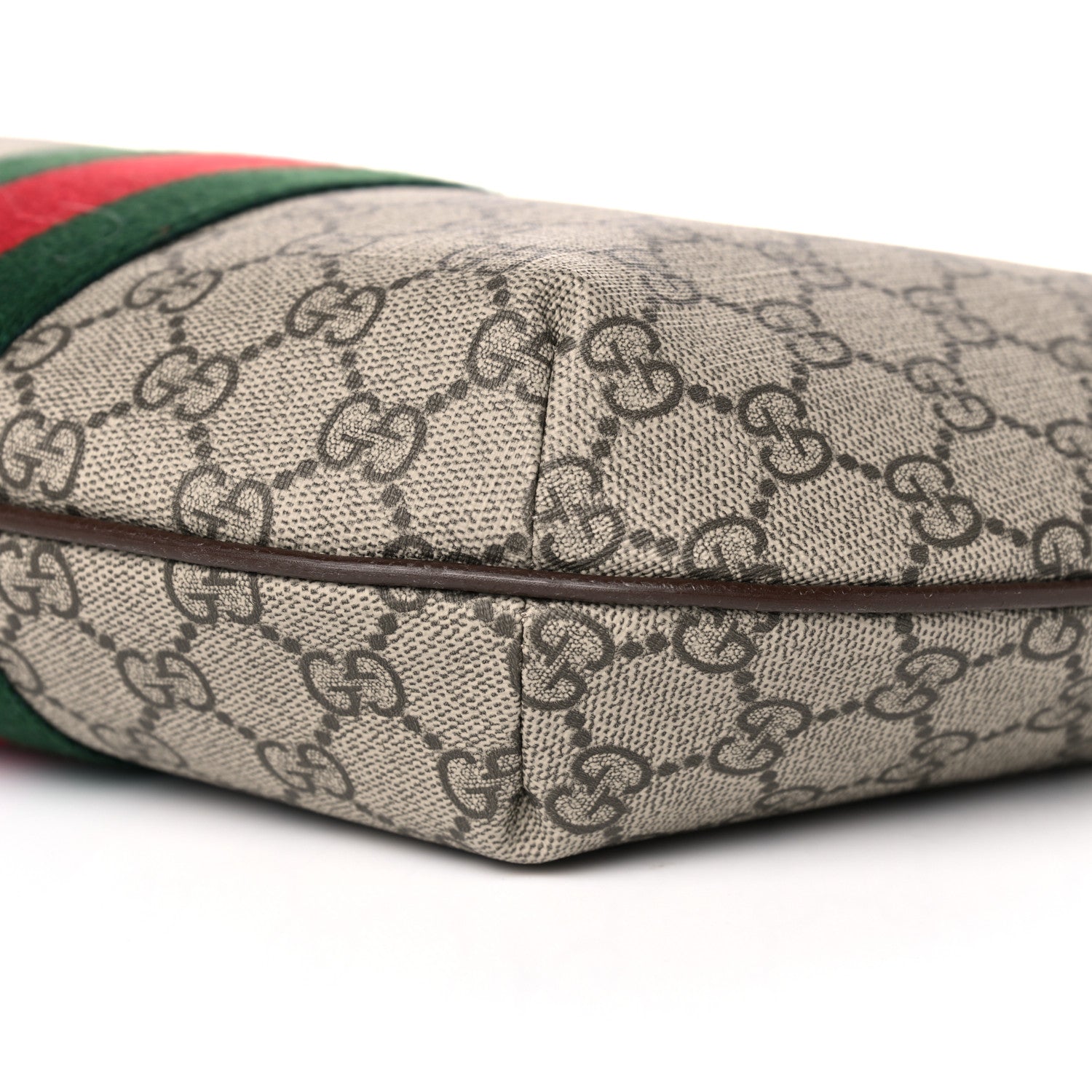 Gucci GG Supreme Monogram Web Small Ophidia Half Moon Hobo Brown 11 of 11