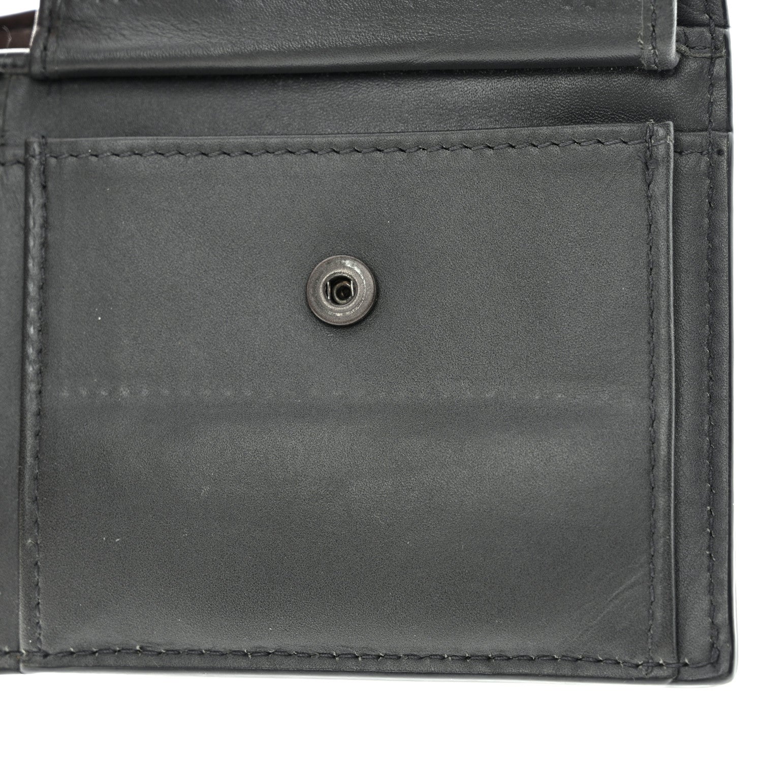 Bottega Veneta Nappa Intrecciato Bi-Fold Wallet Grey 8 of 12