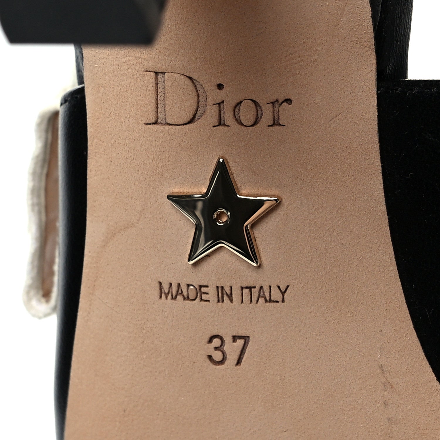 Christian Dior Lambskin Ribbon J'Adior Slingback 65mm Pumps 37 Black 8 of 8