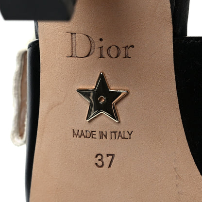Christian Dior Lambskin Ribbon J'Adior Slingback 65mm Pumps 37 Black 8 of 8