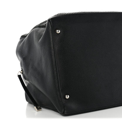 Chanel Leather Perforated Bowler Black 9 of 10