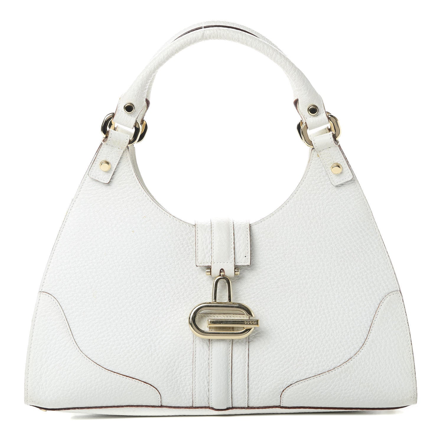 Gucci Calfskin Junco Shoulder Bag White 1 of 16
