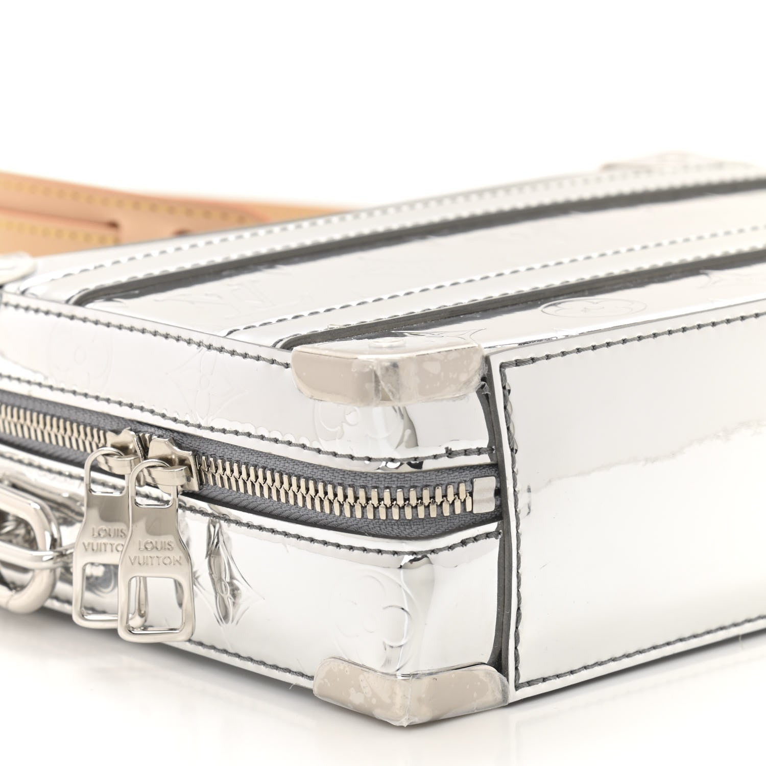 Louis Vuitton Monogram Mirror Handle Trunk Silver 8 of 11