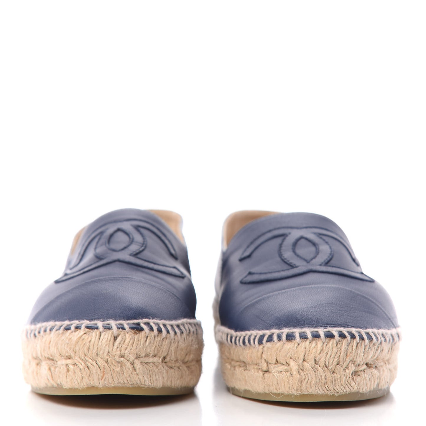 Lambskin CC Espadrilles 39 Dark Navy