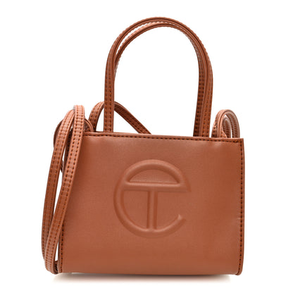 Telfar Vegan Leather Small Shopping Bag Tan 1 of 9
