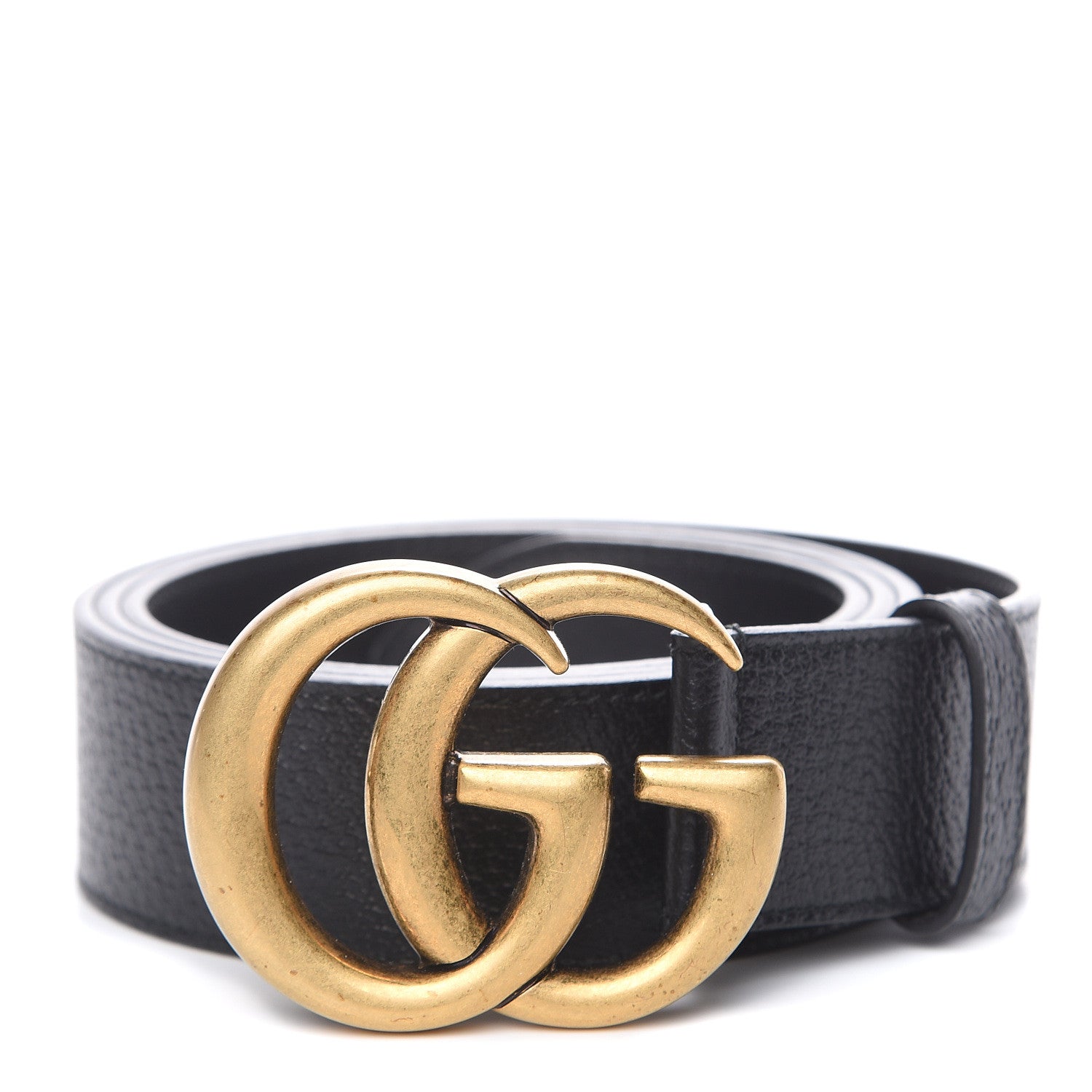 Gucci Textured Calfskin Double G 40mm Belt 110 44 Black 1 of 7