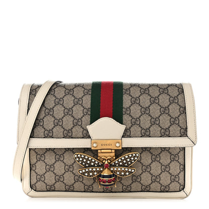 Gucci GG Supreme Monogram Medium Queen Margaret Shoulder Bag Mystic White 1 of 20