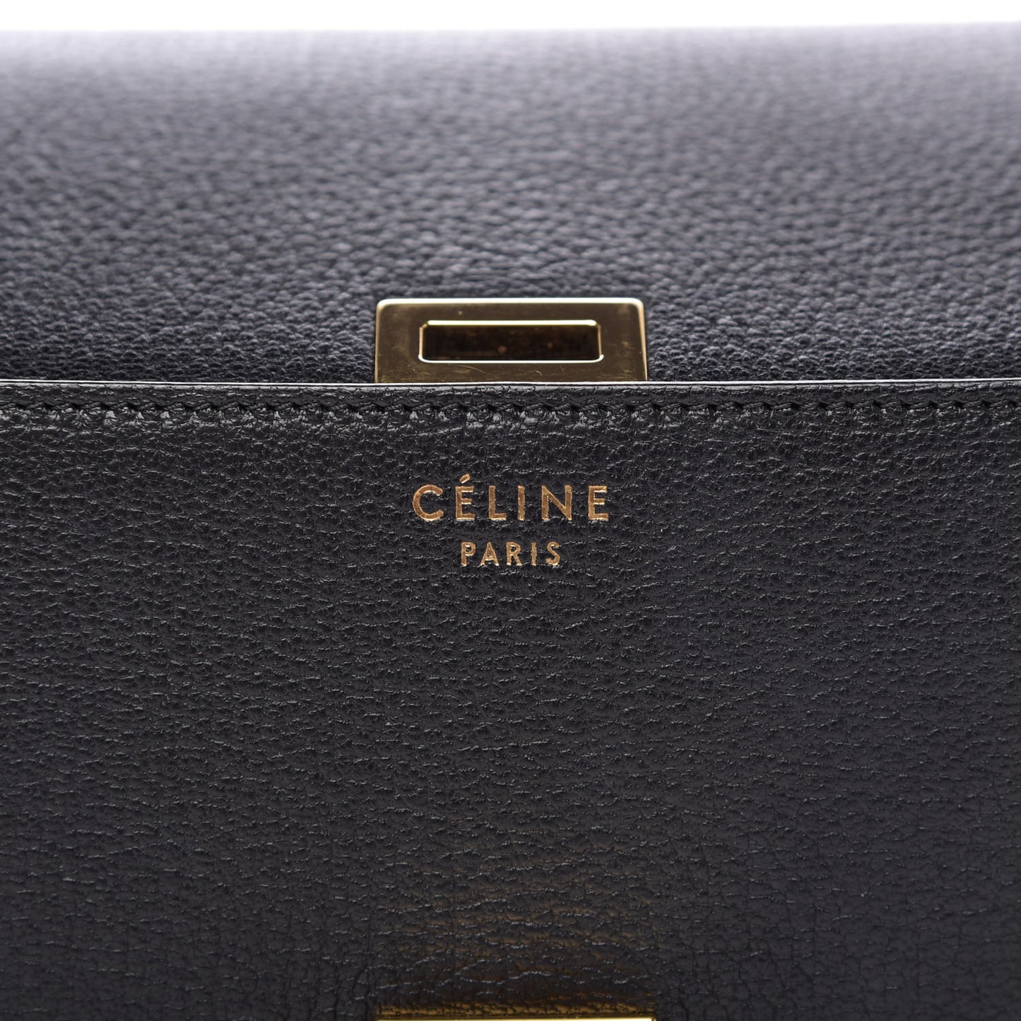 Goatskin Medium Classic Box Flap Bag Black