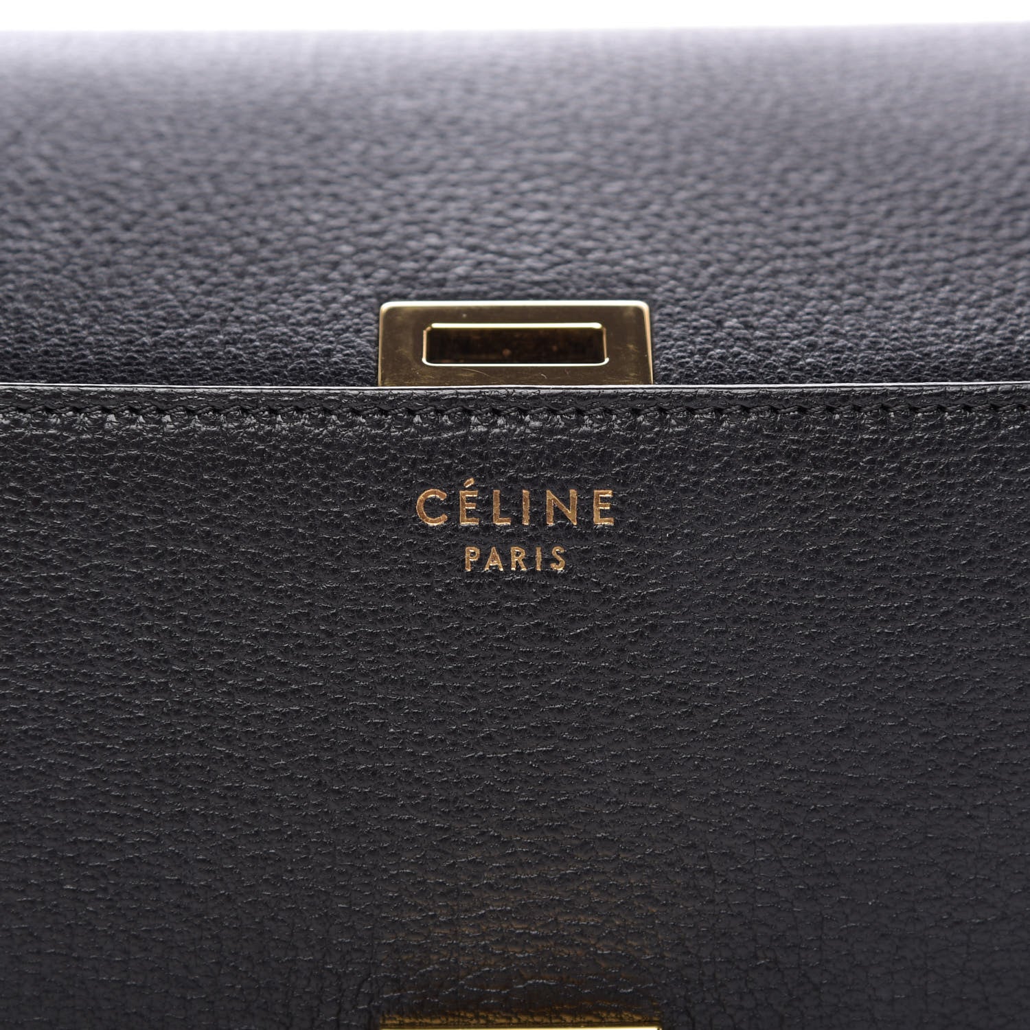 Celine Goatskin Medium Classic Box Flap Bag Black 8 of 9