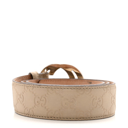 Gucci Guccissima Interlocking G Belt 95 38 Off White 2 of 8