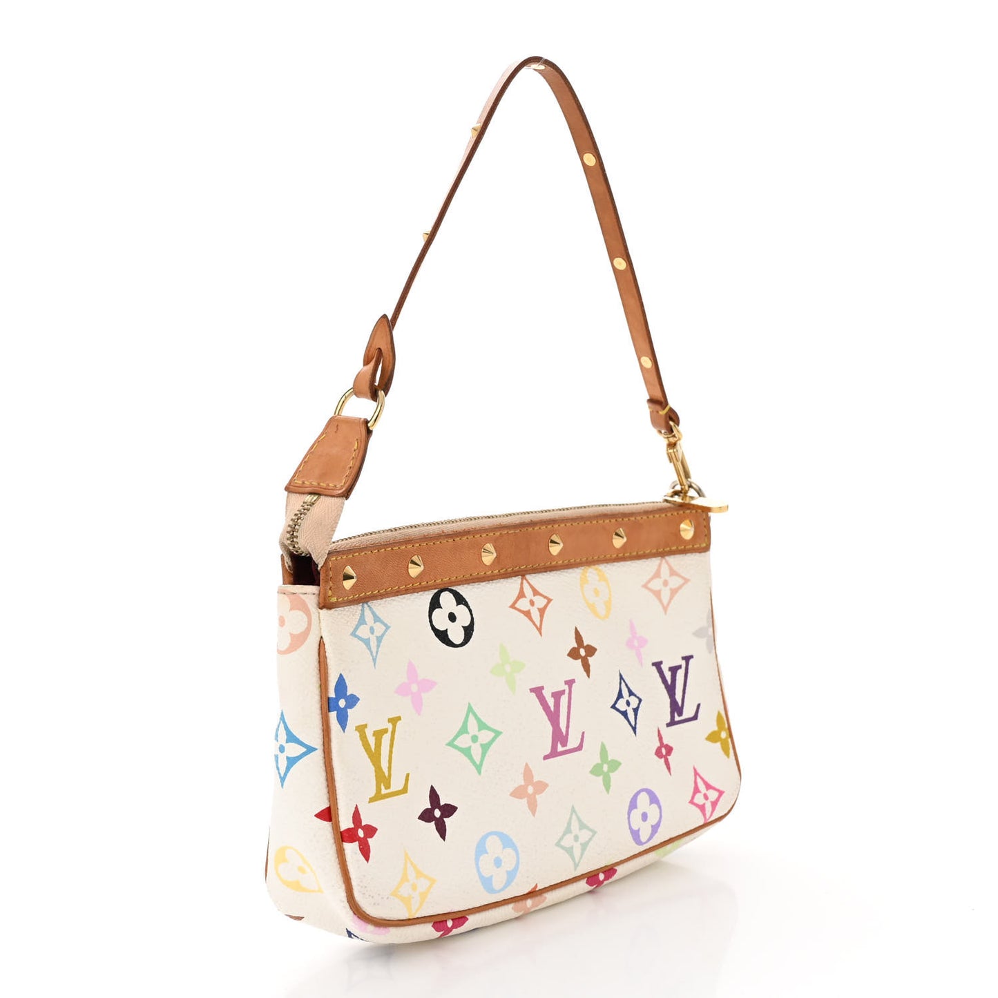 Monogram Multicolor Pochette Accessories White
