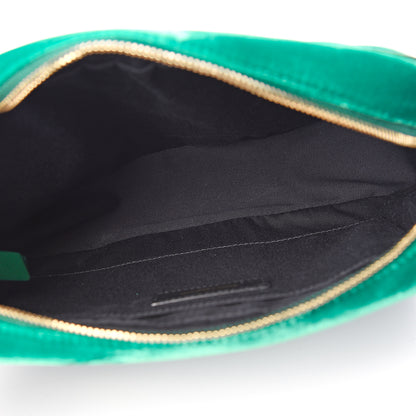 Saint Laurent Velvet Matelasse Monogram Lou Camera Bag Deep Malachite 4 of 11
