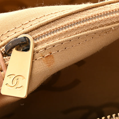 Chanel Calfskin Contrast Stitch Surpique Bowler Beige 18 of 21