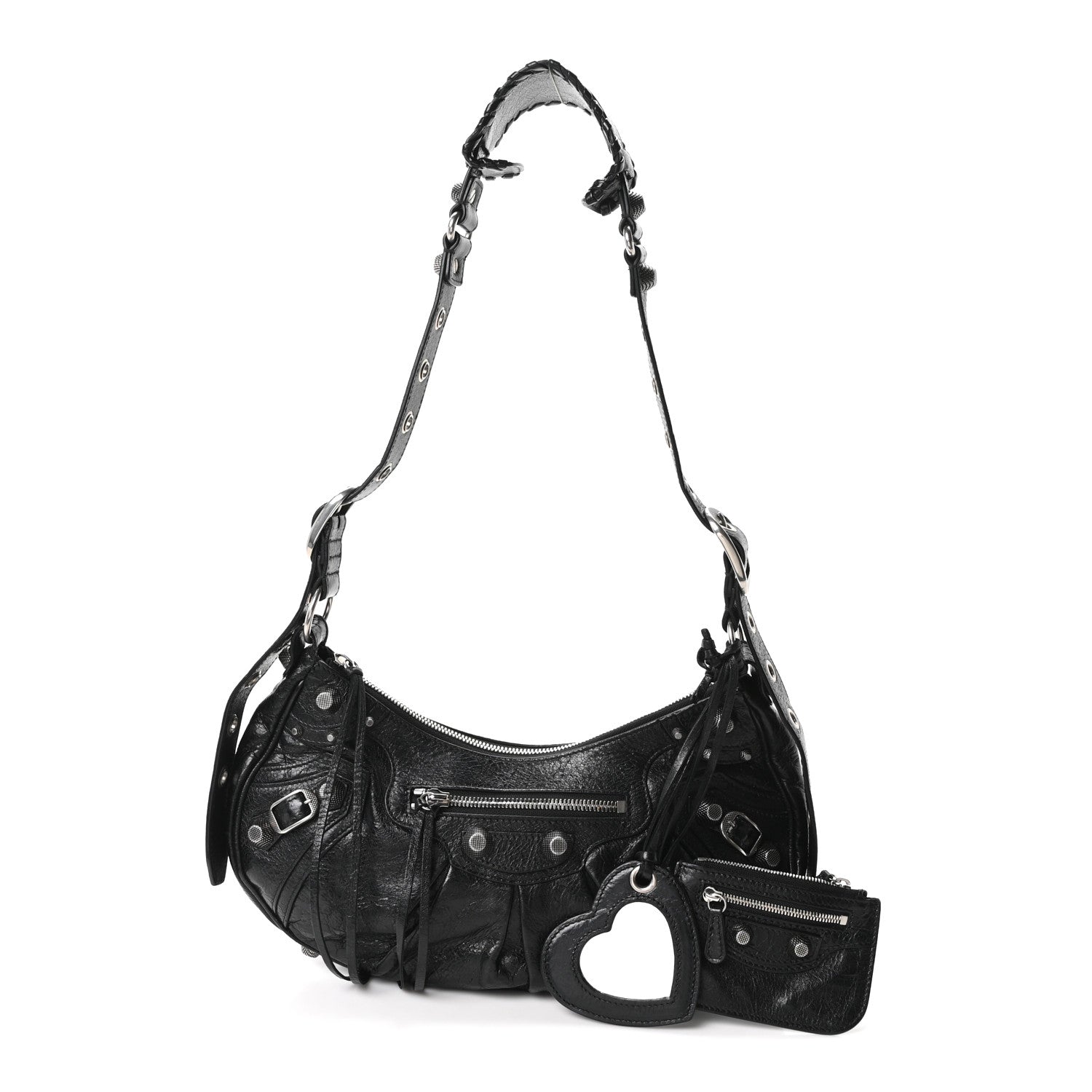 Balenciaga Agneau Arena Small Le Cagole Shoulder Bag Black 3 of 11