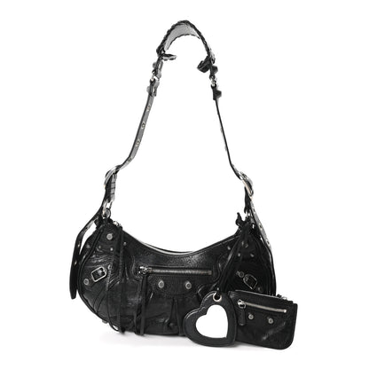 Balenciaga Agneau Arena Small Le Cagole Shoulder Bag Black 3 of 11