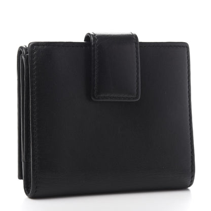 Gucci Calfskin Swarovski Crystal Mini GG Sparkling French Flap Wallet Black 3 of 12