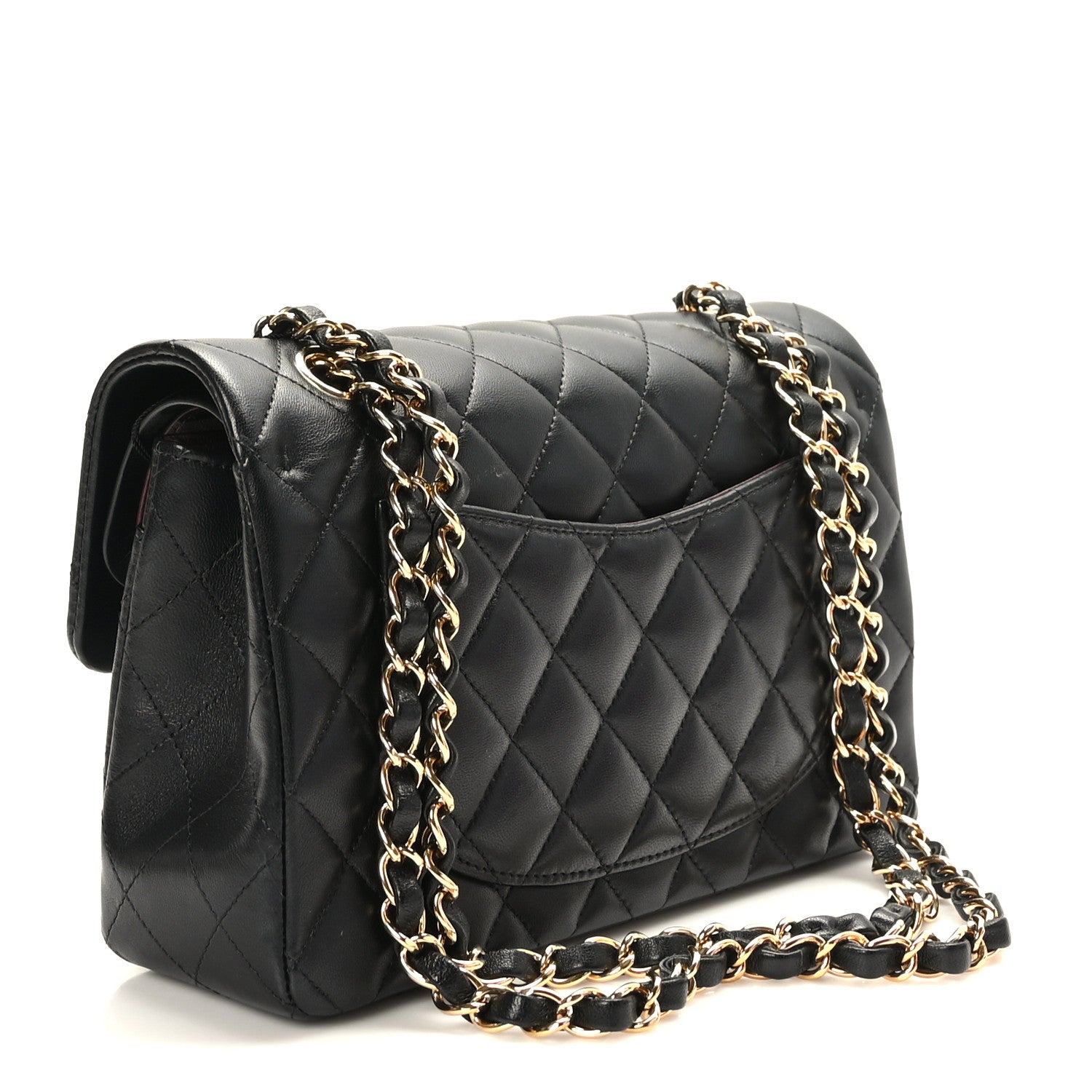 Chanel Lambskin Quilted Small Double Flap Black 3 of 11