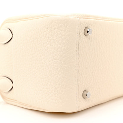 Hermes Taurillon Clemence Mini Lindy 20 Nata 9 of 11