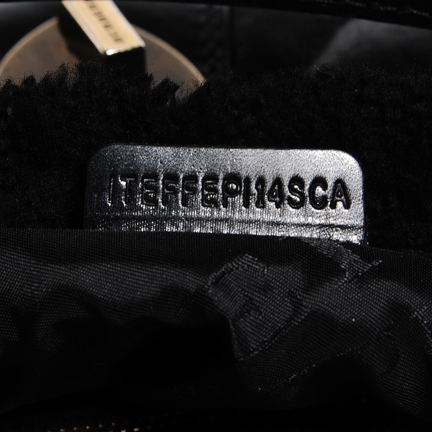 Burberry Sheepskin Quilted Shearling Small Cadet Black 8 of 13