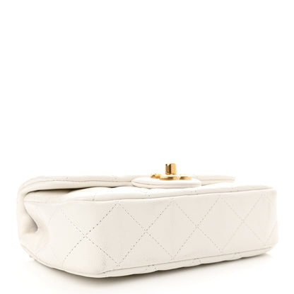 Chanel Caviar Quilted Mini Sweetheart Rectangular Flap White 4 of 12