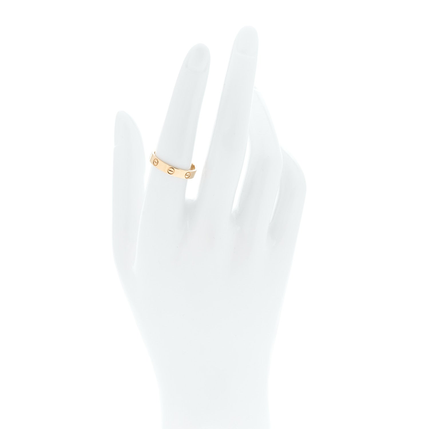 Cartier 18K Yellow Gold 3.5mm LOVE Wedding Band Ring 55 7.25 2 of 5