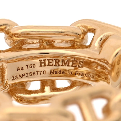 Hermes 18K Yellow Gold Chaine D'Ancre Calypso Right Single Climber Earring 4 of 5