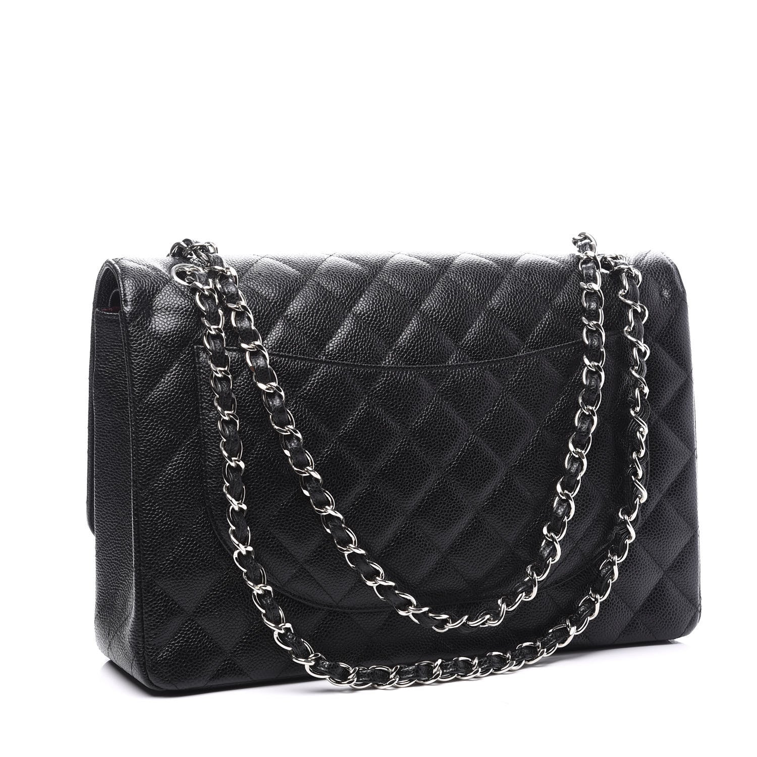 Chanel Caviar Quilted Maxi Double Flap Black 2 of 9