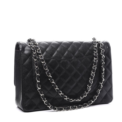 Chanel Caviar Quilted Maxi Double Flap Black 2 of 9