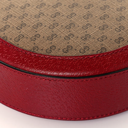 Gucci X DORAEMON Mini Vintage GG Supreme Monogram Mini Round Shoulder Bag Beige Cherry Red 11 of 17
