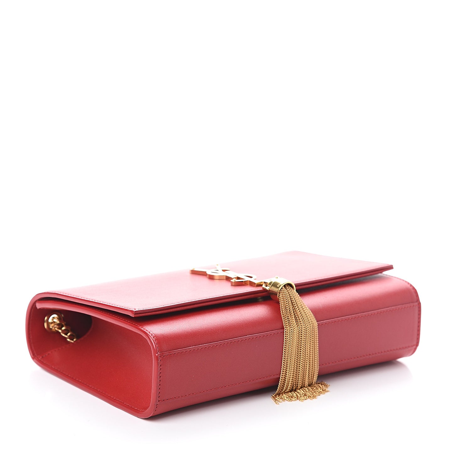 Smooth Calfskin Medium Classic Monogram Kate Tassel Satchel New Lipstick