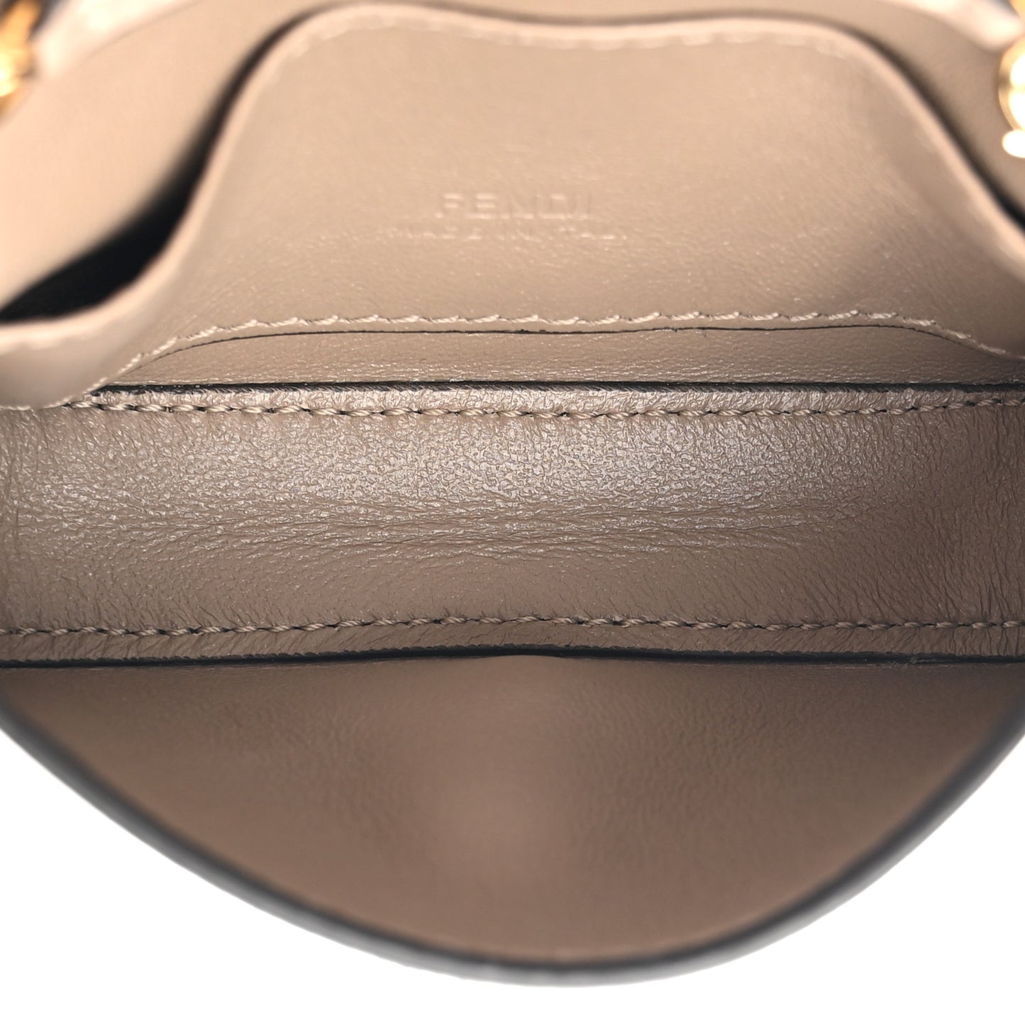 Nubuck Pequin Nano Baguette Charm Sand Tortora