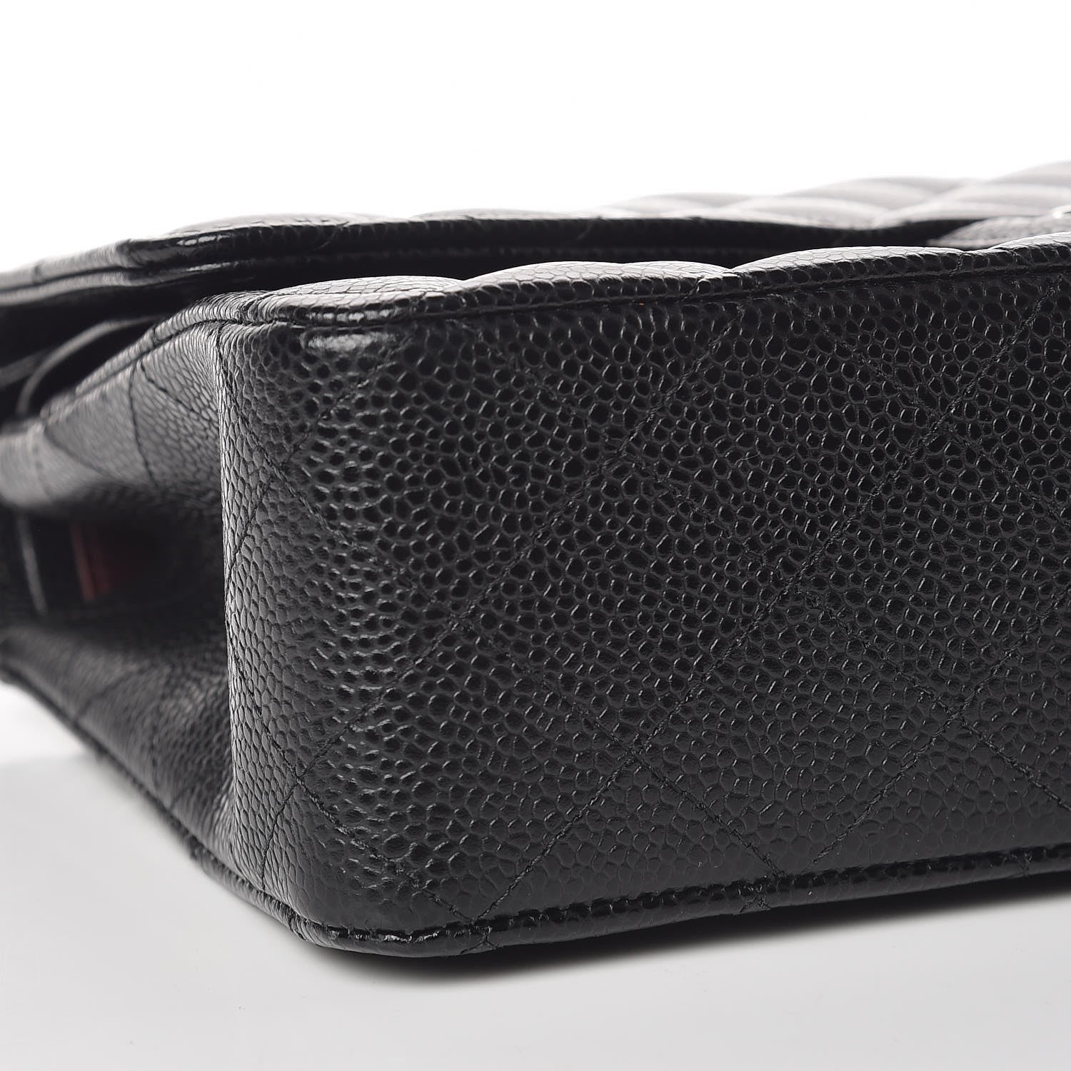 Chanel Caviar Quilted Medium Double Flap Black 8 of 10