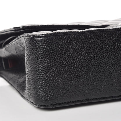 Chanel Caviar Quilted Medium Double Flap Black 8 of 10