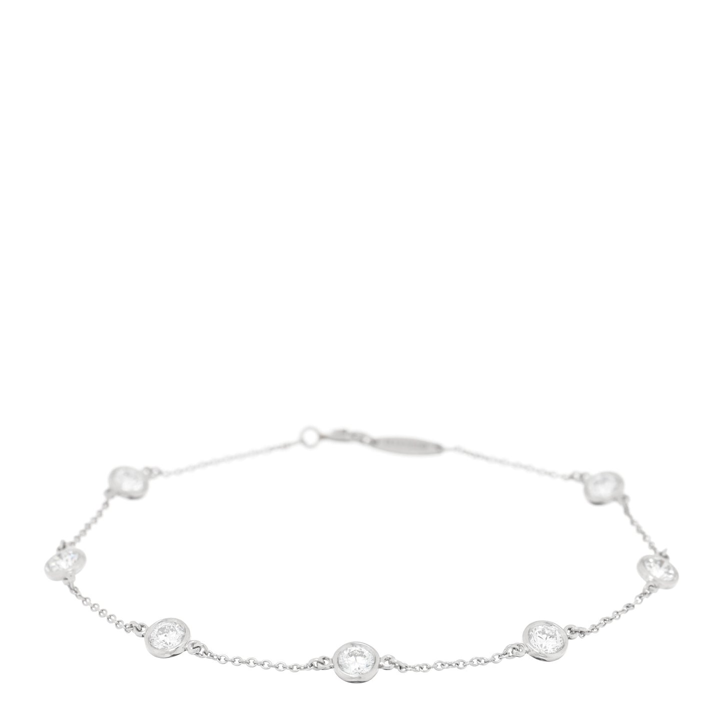 Platinum Diamond 1.26ctw Elsa Peretti Diamonds by the Yard Station Bracelet