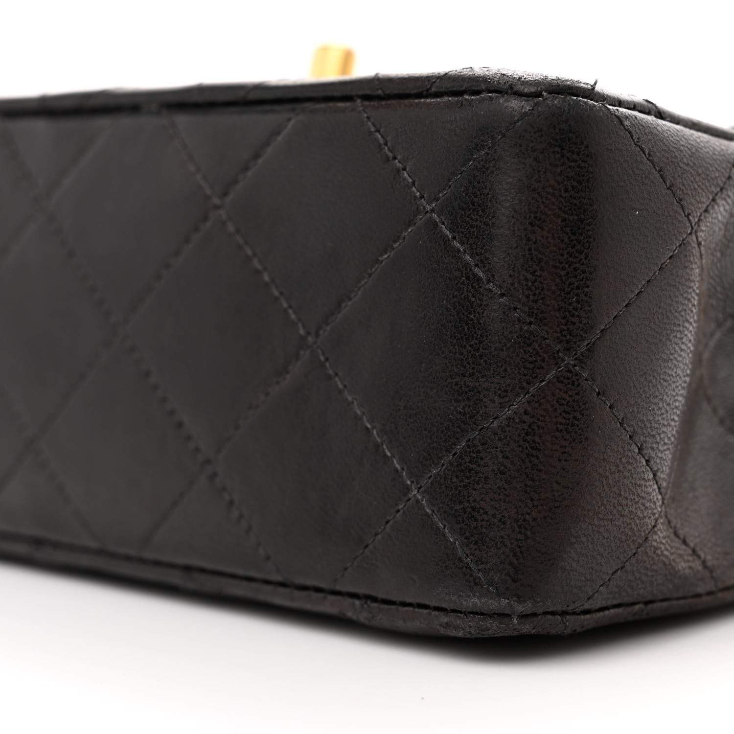 Chanel Lambskin Quilted Mini Square Flap Bag Black 11 of 12