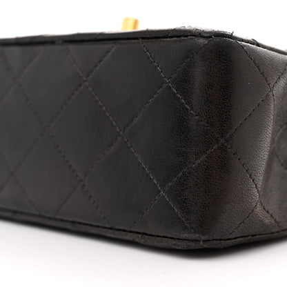 Chanel Lambskin Quilted Mini Square Flap Bag Black 11 of 12
