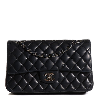 Chanel Lambskin Quilted Medium Double Flap Black 5 of 26