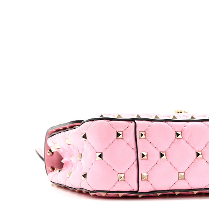 Valentino Garavani Nappa Small Rockstud Spike Shoulder Bag Giacinto 8 of 9