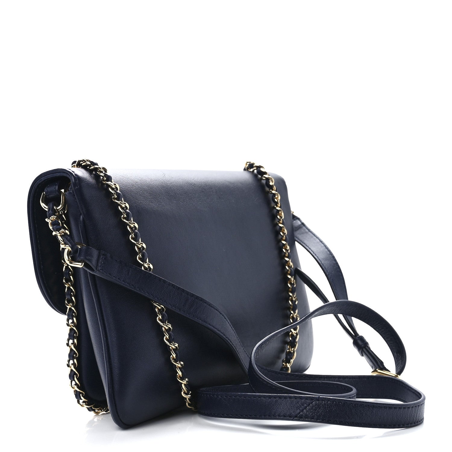 Chanel Lambskin Quilted Large CC Unchained Crossbody Navy 2 of 11
