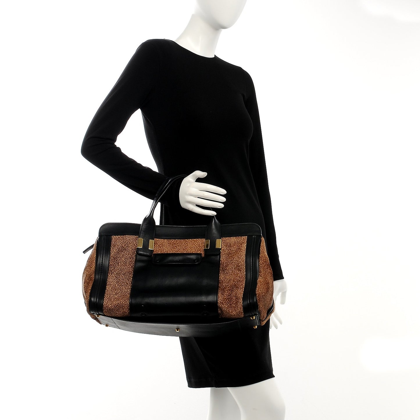 Calf Hair Large Alice Satchel Biscotti Beige